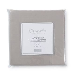 Cleanelly – Наволочка 70х70 Жемчуг (мако-сатин) , размер 70Х70
