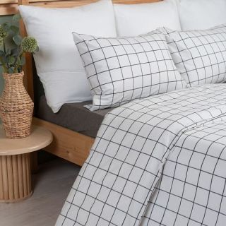 Cleanelly – Комплект постельного белья ПРАКТИКА вареный хлопок, размер 1,5 спальное, Евро