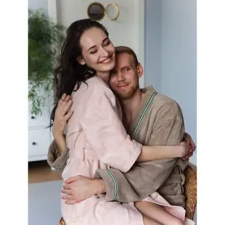 Халат гладкотканый La mia casa женский