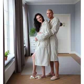 Халат махровый La mia casa универсальный с капюшоном