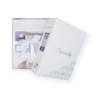 Cleanelly – Комплект постельного белья Оливия в подарочной упаковке , размер 1,5 спальное, 2 спальное, Дуэт, Евро