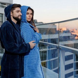 Халат махровый Tramonti di Madera мужской с капюшоном Халат махровый Tramonti di Madera мужской с капюшоном