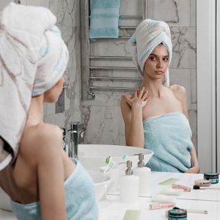 Cleanelly – Полотенце махровое Contemporaneo, зеленый