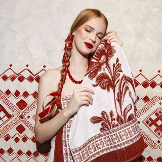 Cleanelly – Набор махровых полотенец Scarlet flower , 