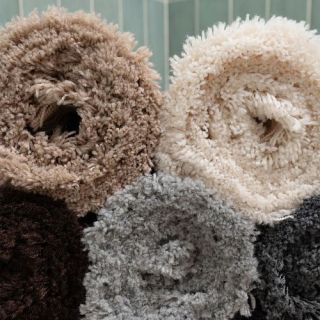 Cleanelly – Коврик для ванной комнаты рельефный , серый