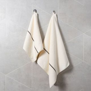 Cleanelly – Полотенце махровое Base del comfort с петелькой, молочный