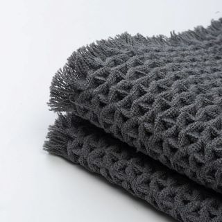 Cleanelly – Коврик для ванной комнаты рельефный , серый