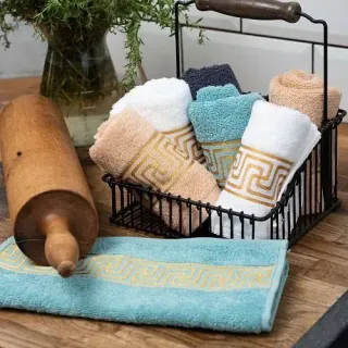 Cleanelly – Полотенце махровое Bend 30х50, голубой