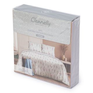 Cleanelly – Комплект постельного белья  РУСТИК, размер 1,5 спальное, 2 спальное, Дуэт, Евро