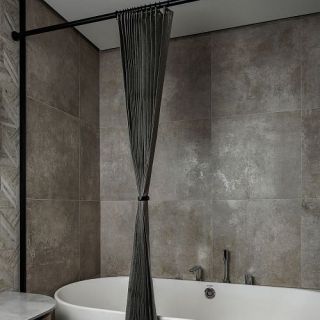Штора для ванной комнаты Cleanelly 180х200 тканевая