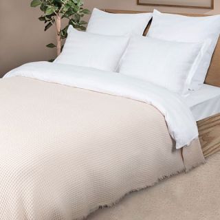 Плед жаккардовый Coperta с бахромой