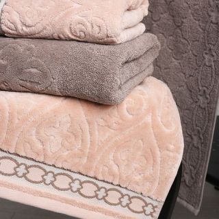 Cleanelly – Полотенце махровое Motivi veneziani в подарочной коробке, розовый