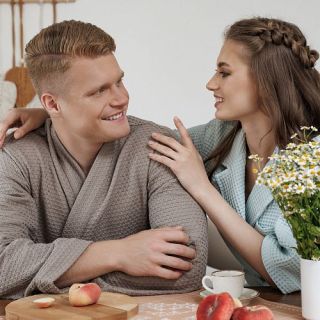 Халат вафельный Alma di boho мужской
