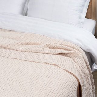 Плед жаккардовый Coperta с бахромой
