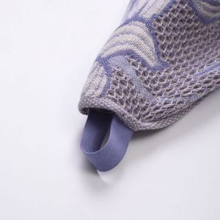 Полотенце рельефное Рога и цветы с петелькой