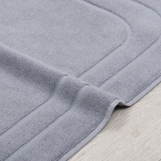 Cleanelly – Коврик для ног 50х70 махровый Base del comfort, серый