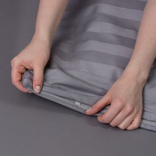 Cleanelly – Пододеяльник Cleanelly Big Stripe (сатин), размер Полуторный, Двуспальный, Евро