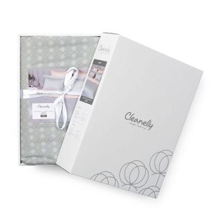 Cleanelly – Комплект постельного белья Агат в подарочной упаковке, размер Дуэт, Евро