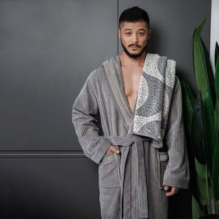 Халат махровый Mia armonia мужской c капюшоном