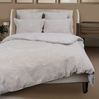 Cleanelly – Комплект постельного белья Цветочный узор (рельефное) в подарочной упаковке, размер Евро