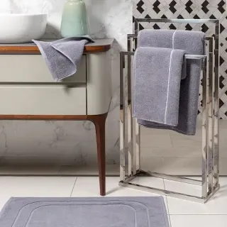 Cleanelly – Полотенце махровое Base del comfort, серый