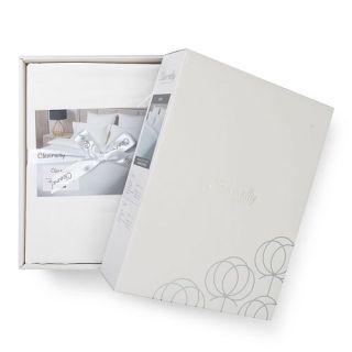 Cleanelly – Комплект постельного белья Белый жемчуг в подарочной упаковке , размер Дуэт, Евро