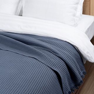 Плед жаккардовый Coperta с бахромой