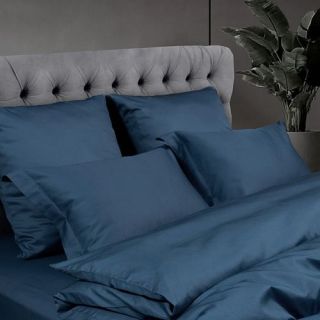 Cleanelly – Комплект постельного белья Синяя вуаль в подарочной упаковке, размер Дуэт, Евро
