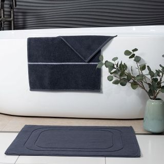 Cleanelly – Коврик для ног 50х70 махровый Base del comfort, графит