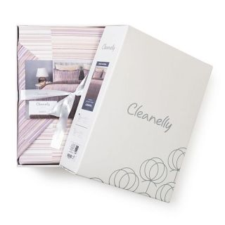 Cleanelly – Комплект постельного белья Элемент в подарочной упаковке, размер 1,5 спальное, Дуэт, Евро, 2 спальное