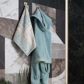 Cleanelly – Полотенце махровое бамбуковое Alba d'oro с петелькой, 