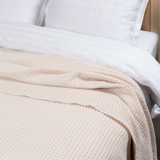 Плед жаккардовый Coperta с бахромой
