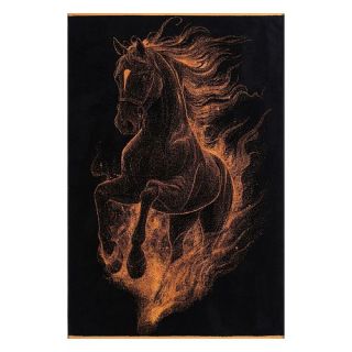 Полотенце махровое Cavallo infuocato 100х150 Полотенце махровое Cavallo infuocato 100х150
