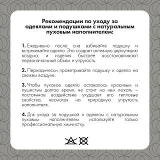 Cleanelly – Подушка 68х68 СЕРЕБРЯНЫЕ СНЫ (гусиный пух/перо), размер 68Х68