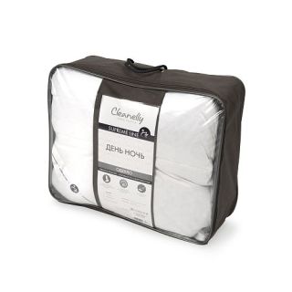 Cleanelly – Одеяло День Ночь белый гусиный пух, размер 140Х205, 200Х220
