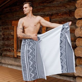 Рельефное полотенце Узорочье 95х170