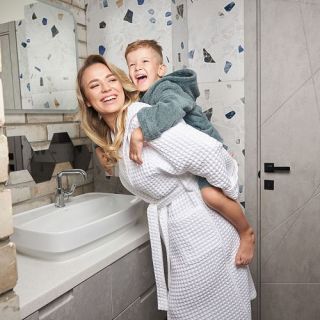 Халат махровый детский Tesoro mio с капюшоном