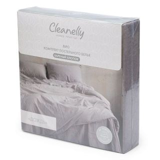 Cleanelly – Комплект постельного белья ДОЖДЬ вареный хлопок, размер 1,5 спальное, Евро