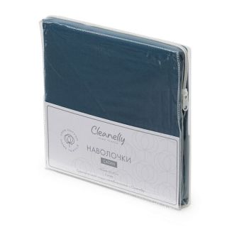 Наволочка с ушками 50х70 Cleanelly (набор 2 шт) сатин 250ТС