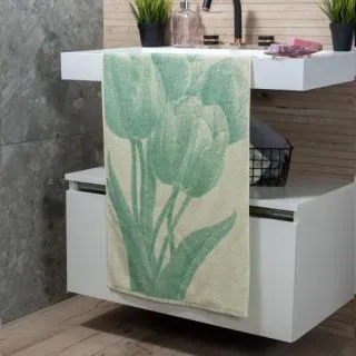 Cleanelly – Полотенце махровое Delicate tulips  50х90, 
