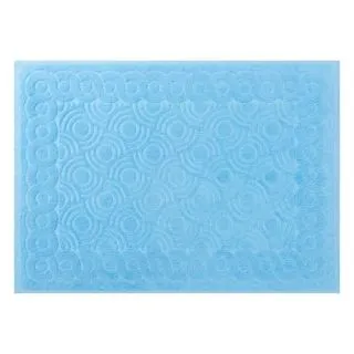 Cleanelly – Коврик для ног махровый Овечка, голубой