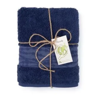 Cleanelly – Полотенце махровое с добавлением в отделке полиэстера Забота, фиолетовый