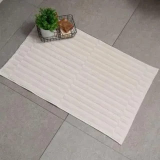 Cleanelly – Коврик для ног 45х70 махровый Моя гармония, молочный