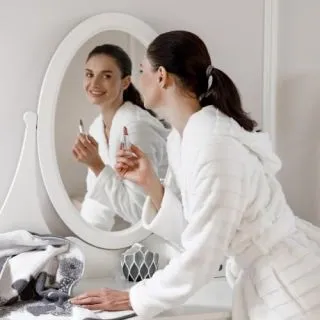 Халат махровый Bianco e nero женский с капюшоном Халат махровый Bianco e nero женский с капюшоном