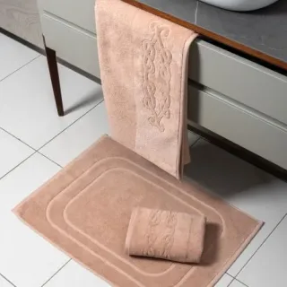Cleanelly – Коврик для ног 50х70 махровый Base del comfort, бежевый