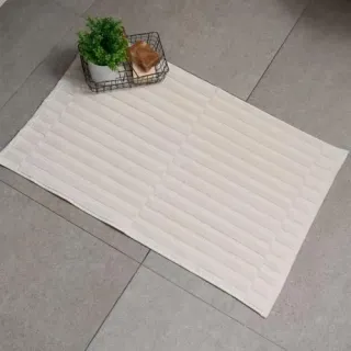 Cleanelly – Коврик для ног 45х70 махровый Mia armonia, молочный