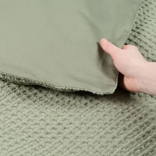 Cleanelly – Комплект постельного белья Умиротворение (рельефное) в подарочной упаковке, размер Евро