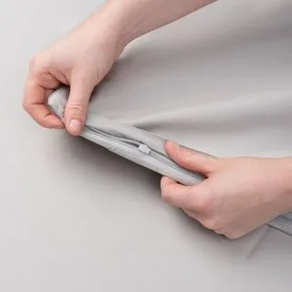 Cleanelly – Пододеяльник Жемчуг (мако-сатин), размер Двуспальный, Полуторный, Евро