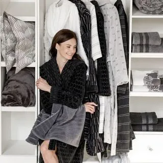 Cleanelly – Полотенце махровое Bianco e nero, 