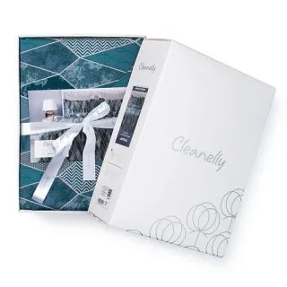 Cleanelly – Комплект постельного белья Витраж в подарочной упаковке , размер 2 спальное, Дуэт, Евро
